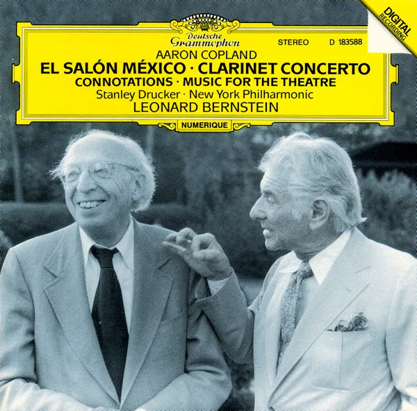 Aaron Copland - Stanley Drucker, New York Philharmonic, Leonard Bernstein - El Salón México / Clarinet Concerto / Connotations / Music For The Theatre (CD)