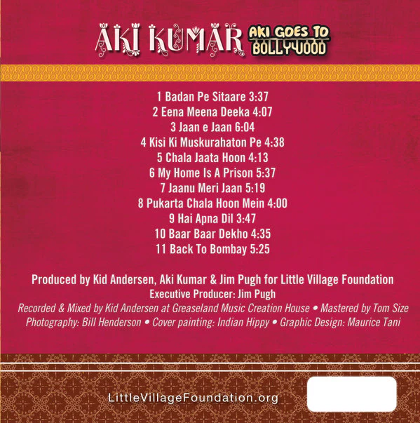 Aki Kumar - Aki Goes To Bollywood (CD) - Image 2