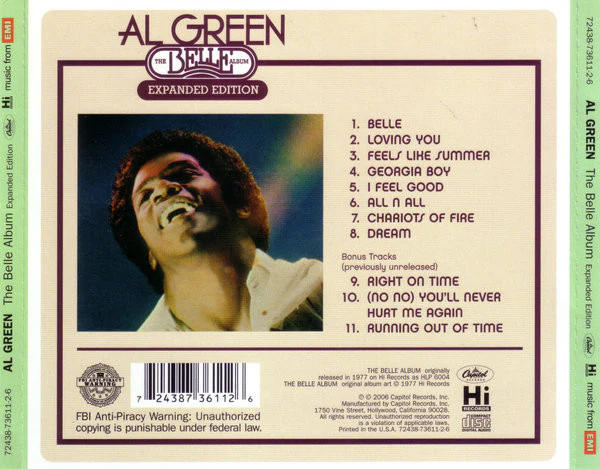 Al Green - The Belle Album (CD) - Image 2