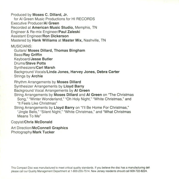 Al Green - White Christmas (CD) - Image 3