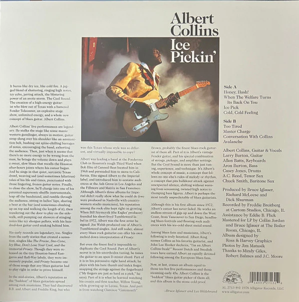 Albert Collins - Ice Pickin' (Vinyl) - Image 2