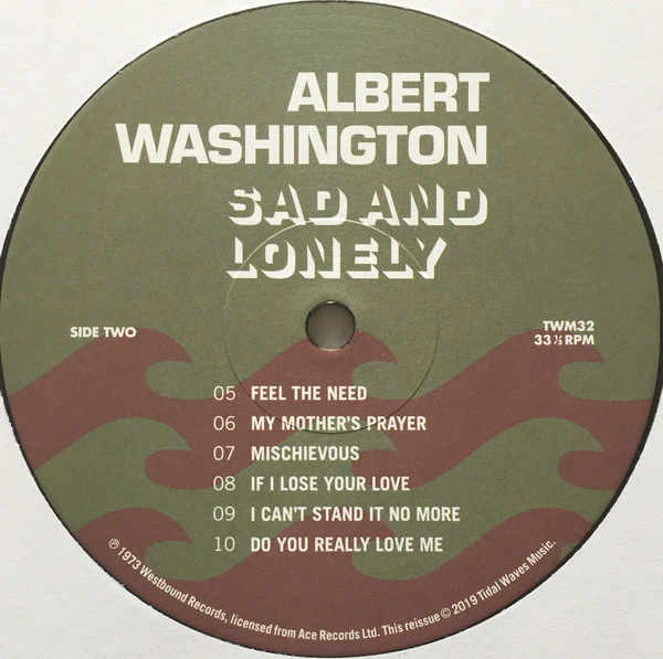 Albert Washington - Sad And Lonely (Vinyl) - Image 4