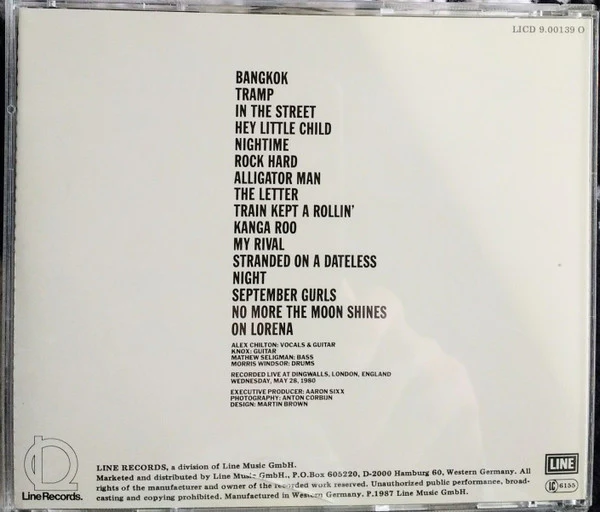 Alex Chilton - Live In London (CD) - Image 2