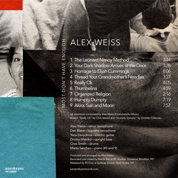 Alex Weiss - Most Don't Have Enough (CD) - Image 2
