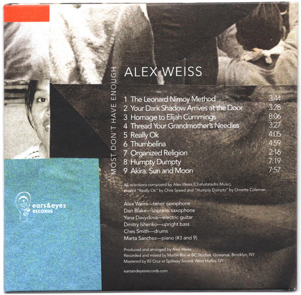 Alex Weiss - Most Don't Have Enough (CD) - Image 5