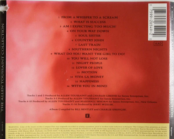 Allen Toussaint - The Allen Toussaint Collection (CD) - Image 2