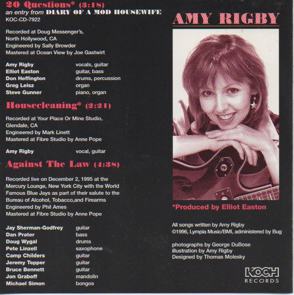 Amy Rigby - 20 Questions (CD) - Image 4