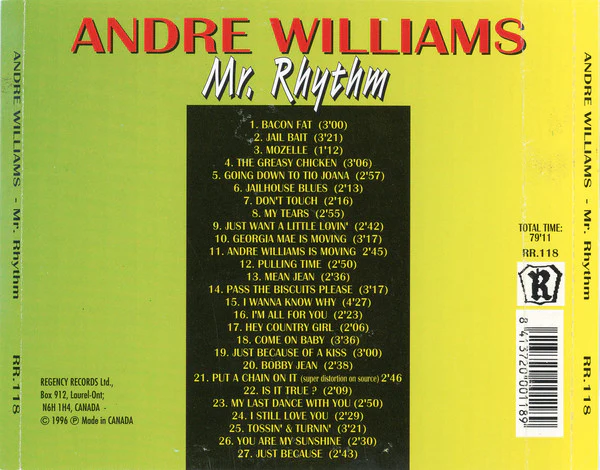 Andre Williams  - Mr. Rhythm (CD) - Image 2