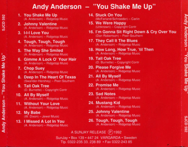 Andy Anderson  - You Shake Me Up (CD) - Image 2