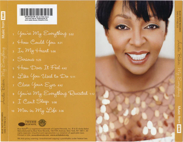 Anita Baker - My Everything (CD) - Image 2