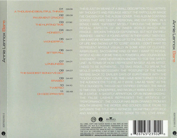 Annie Lennox - Bare (CD) - Image 2