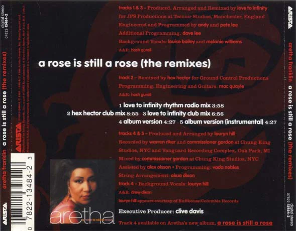 Aretha Franklin - A Rose Is Still A Rose (The Remixes) (CD) - Image 2
