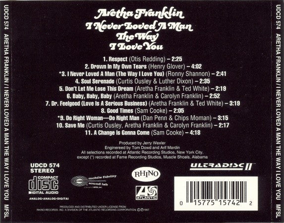 Aretha Franklin - I Never Loved A Man The Way I Love You (CD) - Image 3