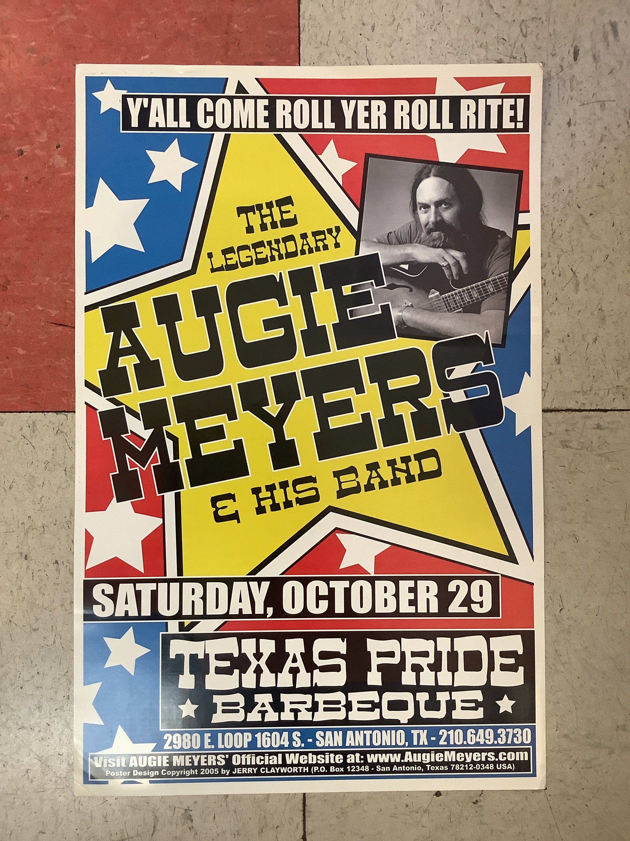 Augie Meyers at Texas Pride Barbecue - 2005 (Poster)