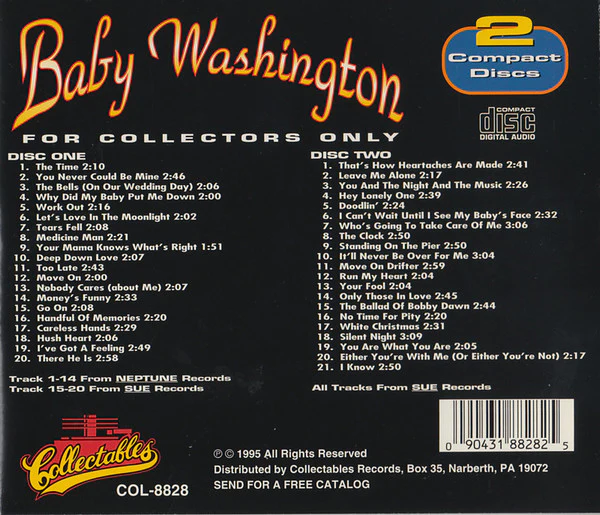 Baby Washington - For Collectors Only (CD) - Image 2
