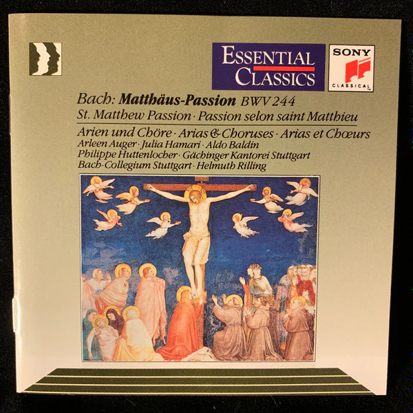 Johann Sebastian Bach / Arleen Auger • Julia Hamari • Aldo Baldin • Philippe Huttenlocher • Gächinger Kantorei Stuttgart • Bachcollegium Stuttgart • Helmuth Rilling - Matthäus-Passion BWV 244 - Arien Und Chöre (CD)
