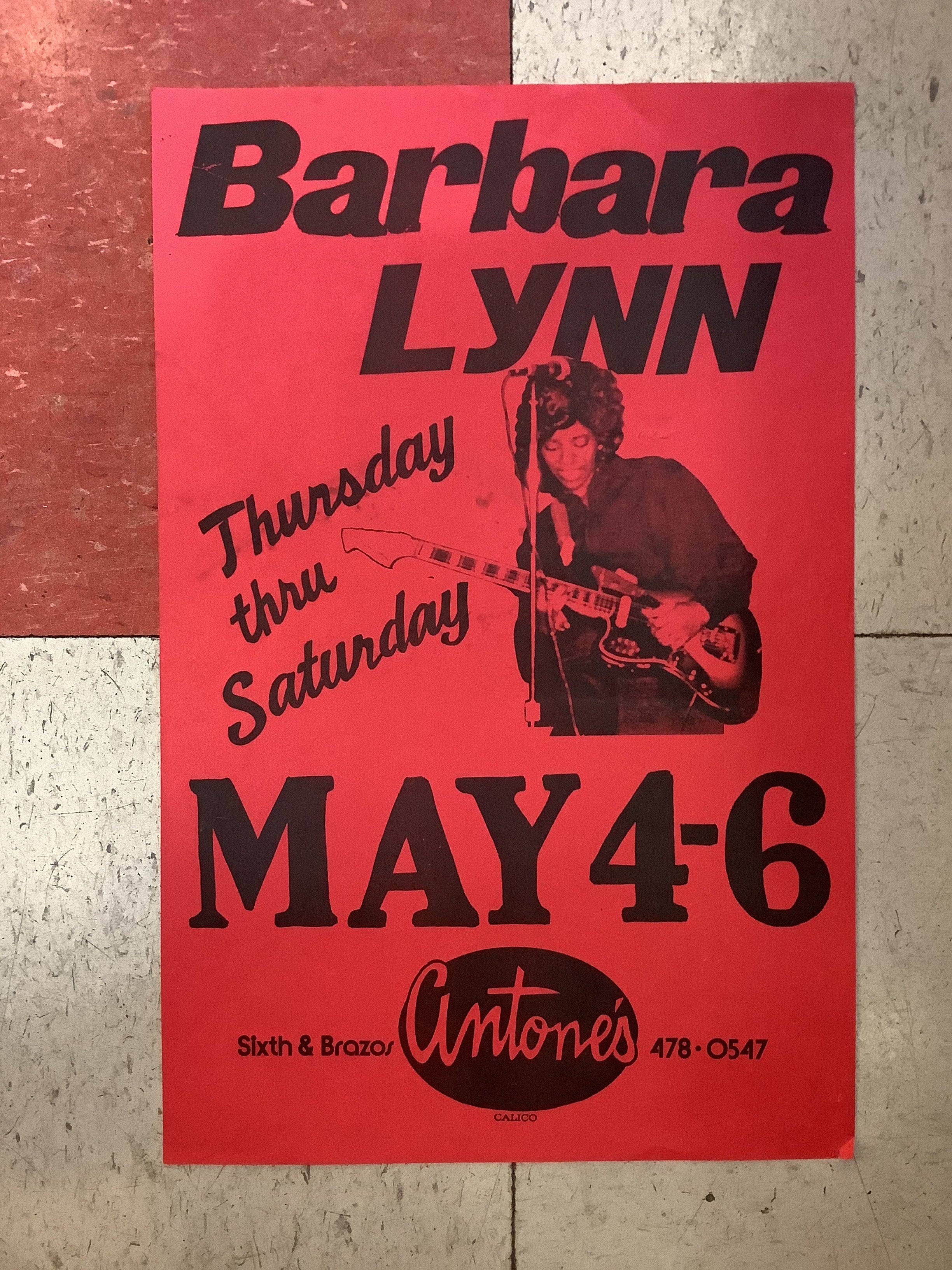 Barbara Lynn at Antone's - 1978 (Poster)