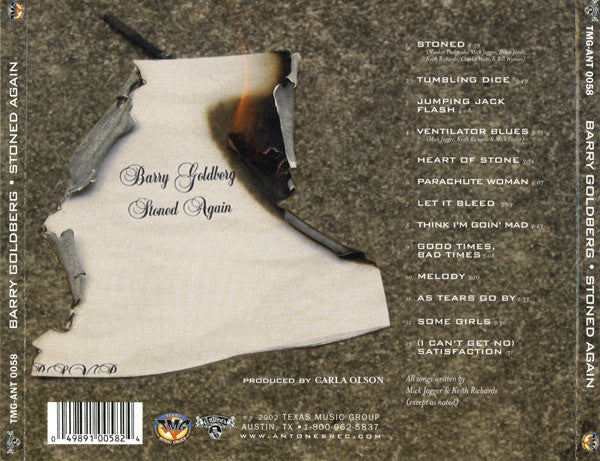 Barry Goldberg - Stoned Again (CD) - Image 4