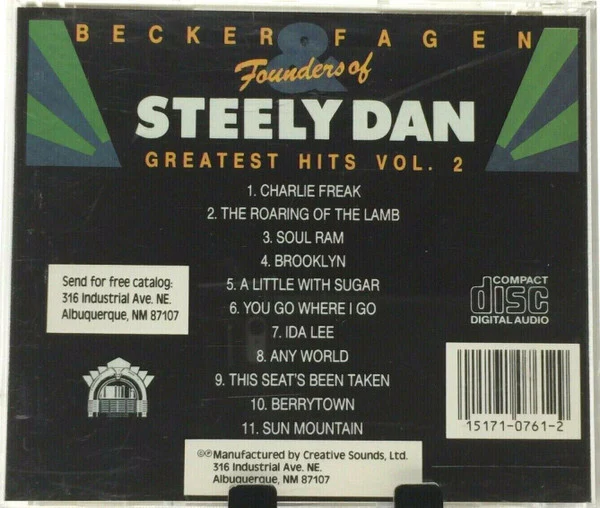 Becker*, Fagen* - Founders Of Steely Dan Greatest Hits Vol. 2 (CD) - Image 2