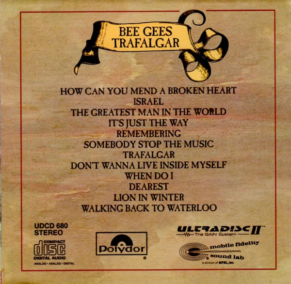 Bee Gees - Trafalgar (CD) - Image 2