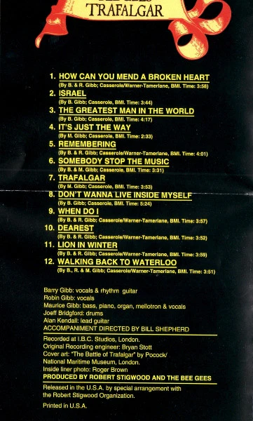 Bee Gees - Trafalgar (CD) - Image 4