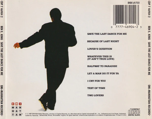Ben E. King - Save The Last Dance For Me (CD) - Image 2