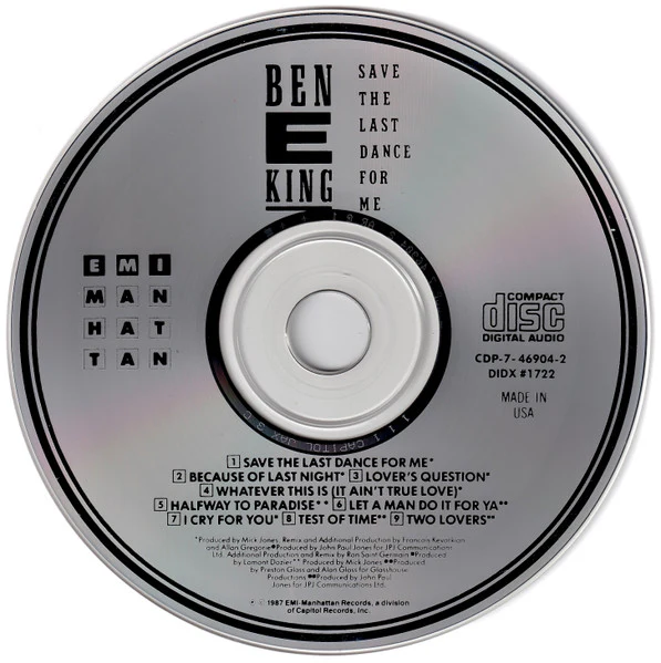 Ben E. King - Save The Last Dance For Me (CD) - Image 3