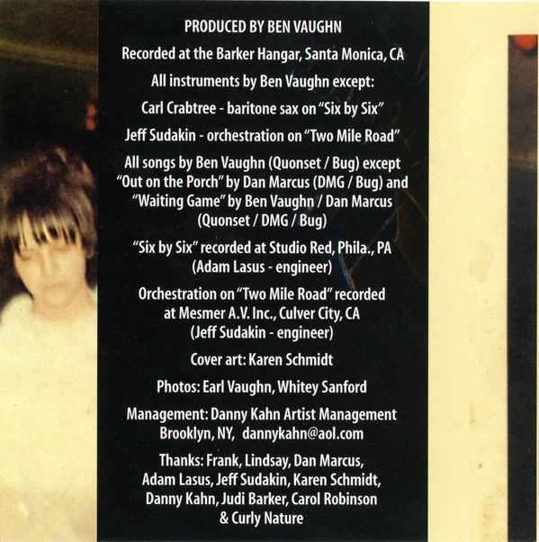 Ben Vaughn - A Date With Ben Vaughn (CD) - Image 4
