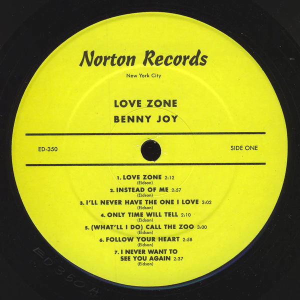 Benny Joy - Love Zone (The Benny Joy Story 1957-61 Vol. 5) (Vinyl) - Image 3