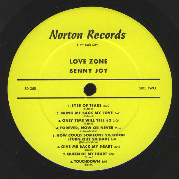 Benny Joy - Love Zone (The Benny Joy Story 1957-61 Vol. 5) (Vinyl) - Image 4
