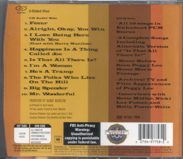 Bette Midler - Sings The Peggy Lee Songbook (Hybrid) - Image 2
