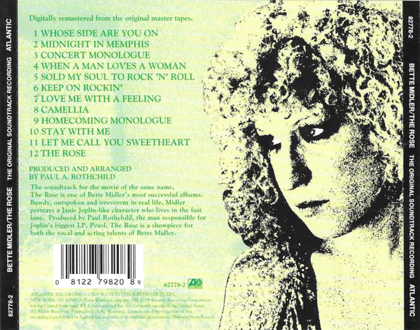 Bette Midler - The Rose - The Original Soundtrack Recording (CD) - Image 2