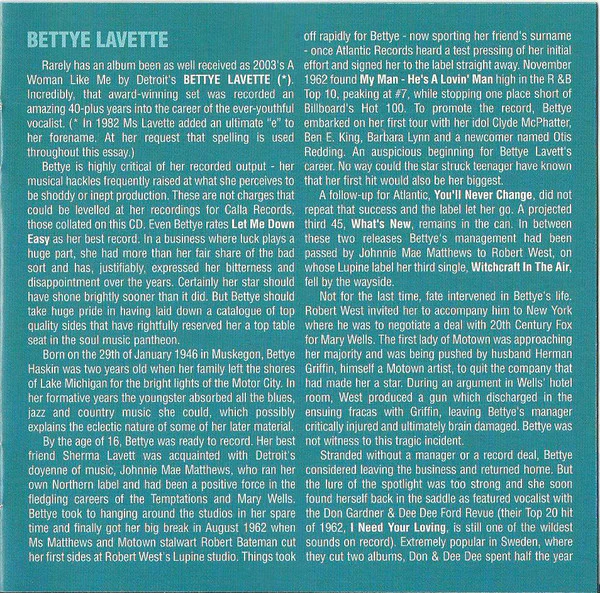 Bettye Lavette & Carol Fran - Bluesoul Belles -The Complete Calla, Port & Roulette Recordings (CD) - Image 3