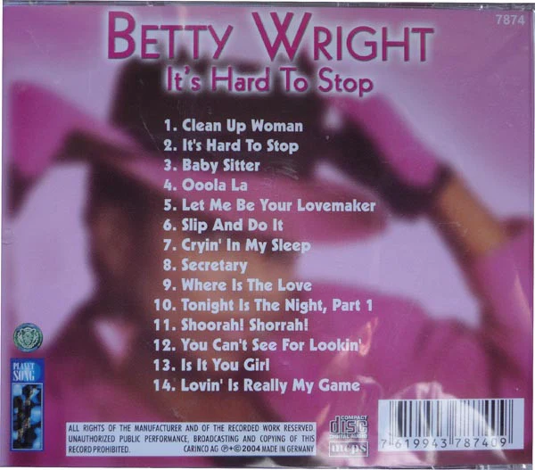 Betty Wright - It's Hard To Stop (CD) - Image 4