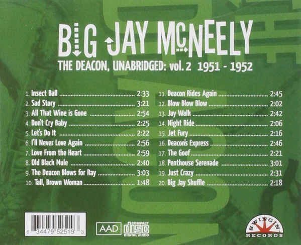Big Jay McNeely - The Deacon, Unabridged : vol. 2  1951 - 1952 (CD) - Image 2