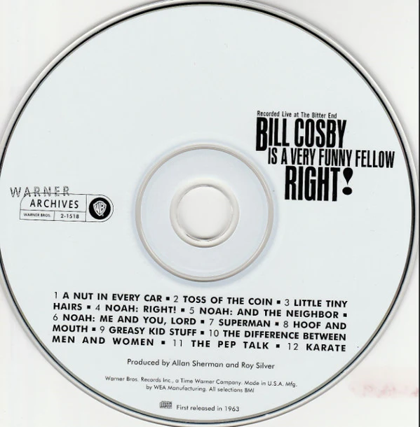Bill Cosby - Bill Cosby Is A Very Funny Fellow...Right! (CD) - Image 2