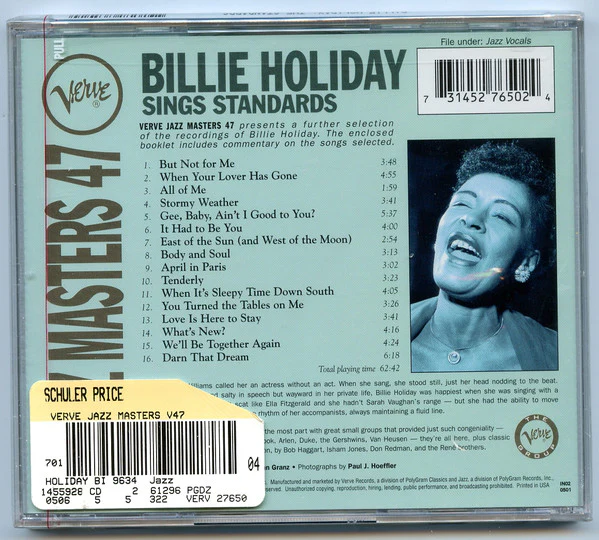 Billie Holiday - Sings Standards (CD) - Image 2