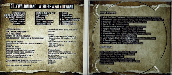 Billy Walton Band - Wish For What You Want (CD) - Image 3