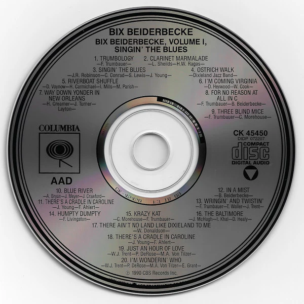Bix Beiderbecke - Volume 1 - Singin' The Blues (CD) - Image 3