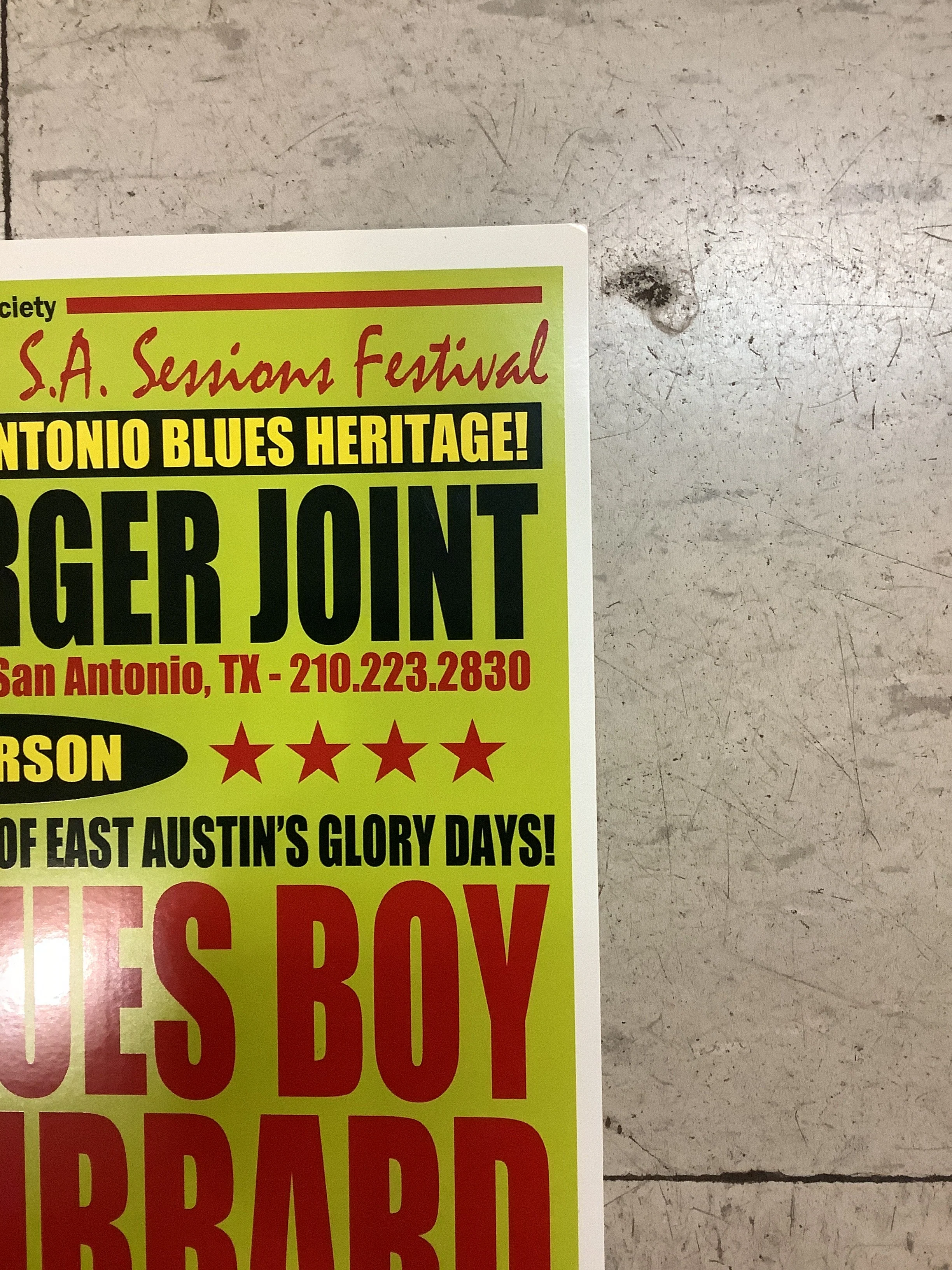Blues Boy Hubbard at Sam's Burger Joint - 2007 (Poster) - Image 3