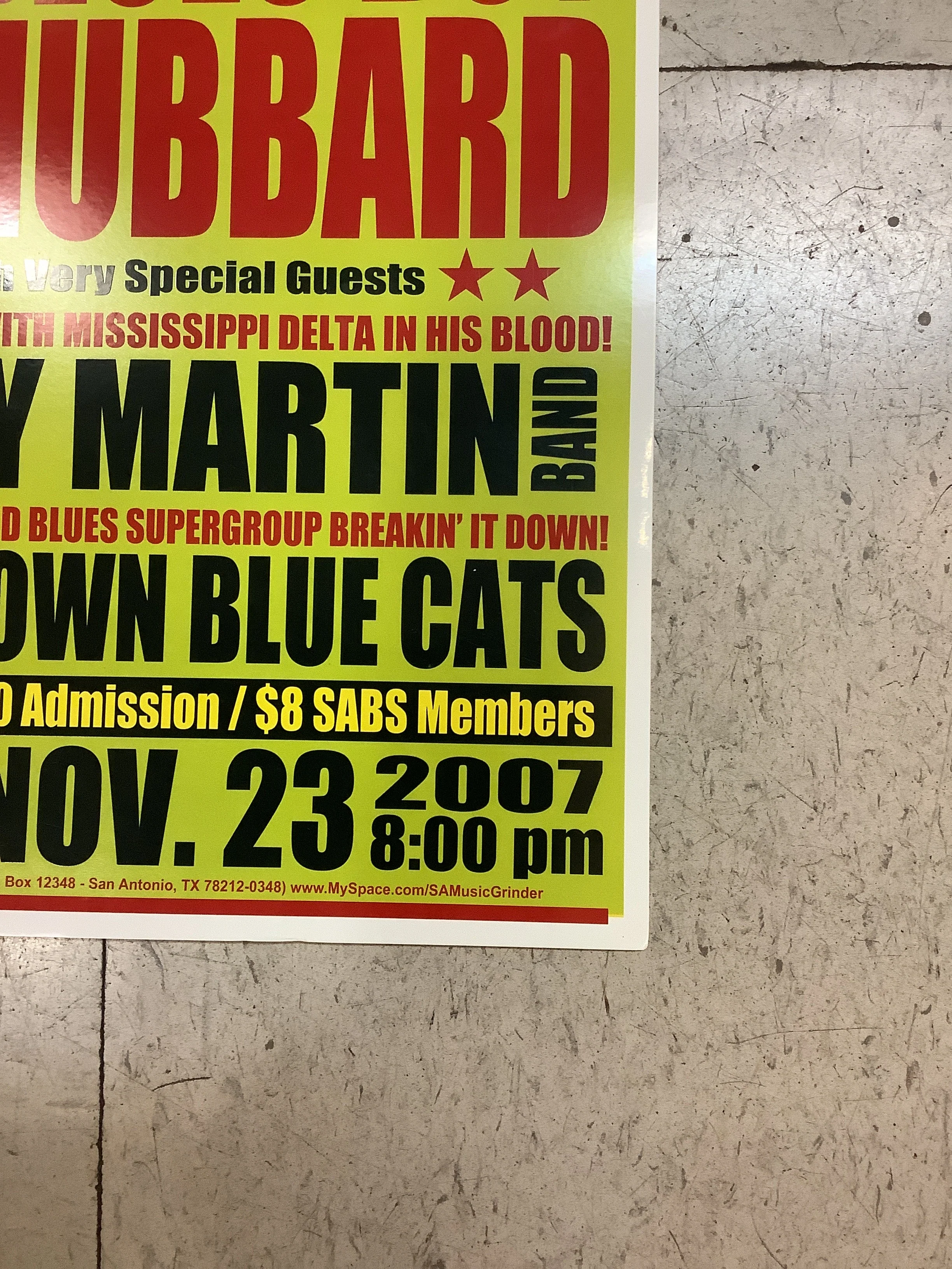 Blues Boy Hubbard at Sam's Burger Joint - 2007 (Poster) - Image 4