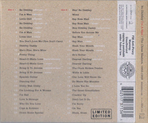 Bo Diddley - I'm A Man / The Chess Masters, 1955-1958 (CD) - Image 2