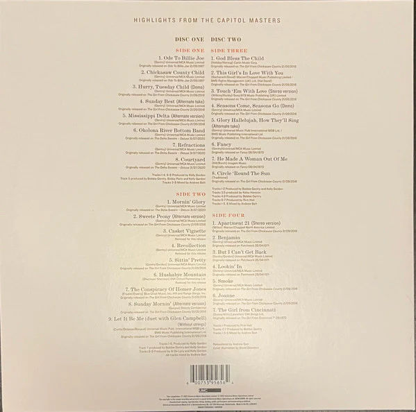 Bobbie Gentry - The Girl From Chickasaw County (Highlights From The Capitol Masters) (Vinyl) - Image 2