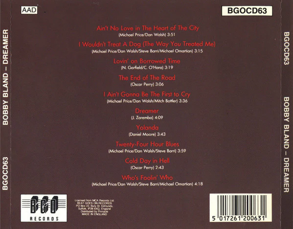 Bobby Bland - Dreamer (CD) - Image 2