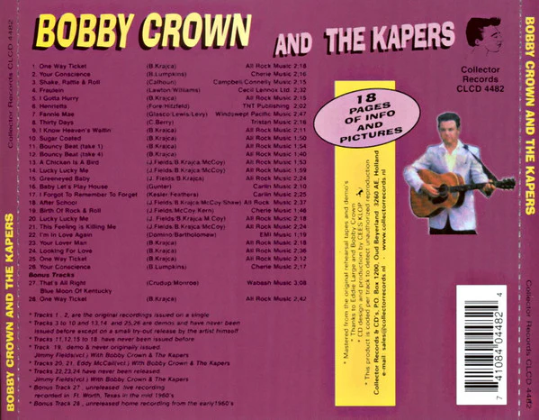 Bobby Crown & The Kapers - Early Rockers (CD) - Image 2