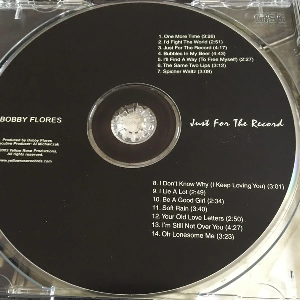 Bobby Flores  - Just For The Record (CD) - Image 3