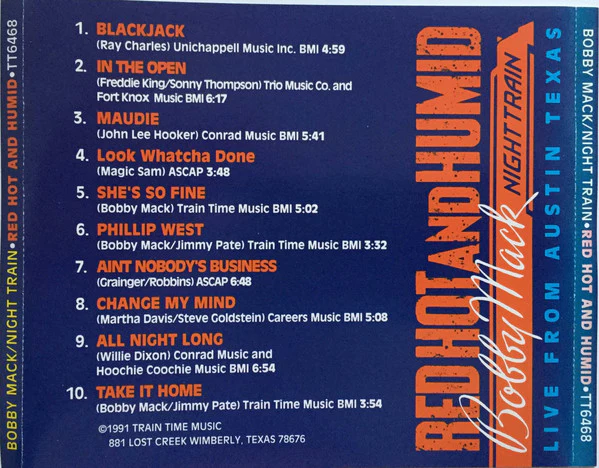 Bobby Mack & Night Train - Red Hot And Humid (CD) - Image 2