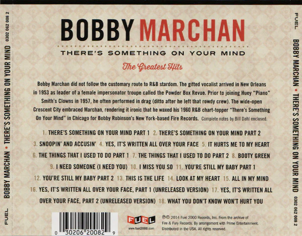 Bobby Marchan - There's Something On Your Mind: The Greatest Hits (CD) - Image 2