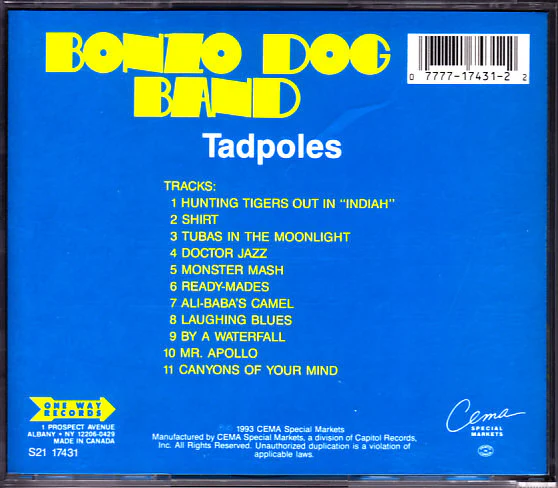 Bonzo Dog Doo-Dah Band - Tadpoles (CD) - Image 5