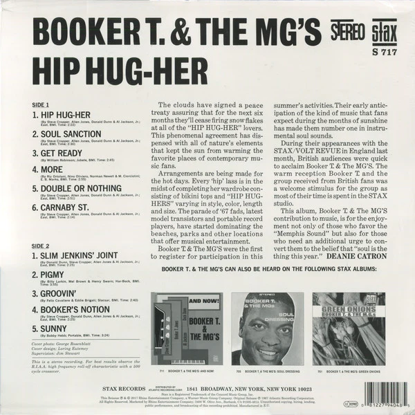 Booker T & The MG's - Hip Hug-Her (Vinyl) - Image 2